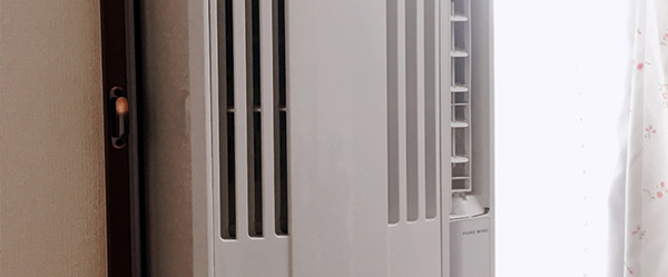 窓用エアコンの設置工事